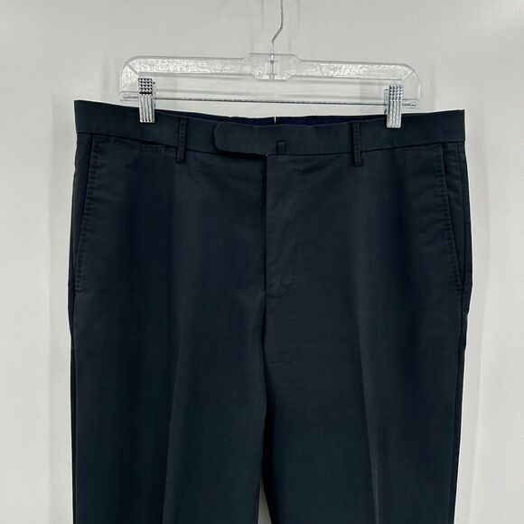 PETER MILLAR Men's Dark Gray Straight Leg Office Trouser Dress Pants Size 35 - Picture 3 of 7